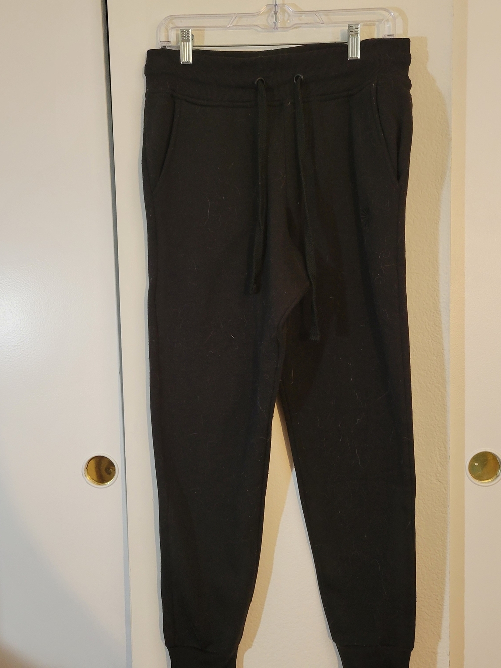 Akademiks Black Jogger Pants with Red & White Accent